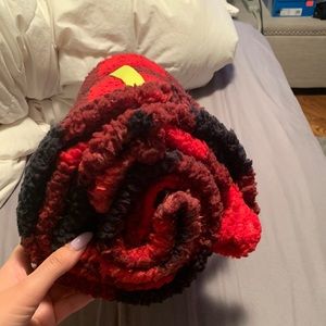 Plaid Sherpa blanket brand new